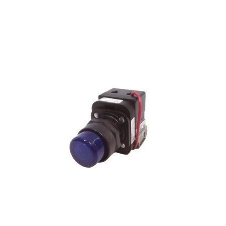 Allen-Bradley 800HCQRTH2B Blue LED Pilot Light 30mm Full Voltage Push to Test