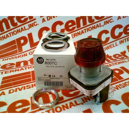 Allen-Bradley 800TCQ24R Red Pilot Light 30.5mm Metal Type 4/13
