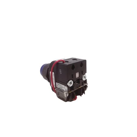 Allen-Bradley 800HCQRTH2B Blue LED Pilot Light 30mm Full Voltage Push to Test