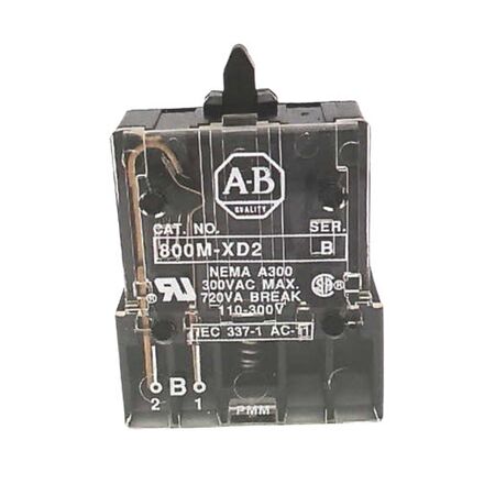 Allen-Bradley 800MXD2 Push Button Contact Block