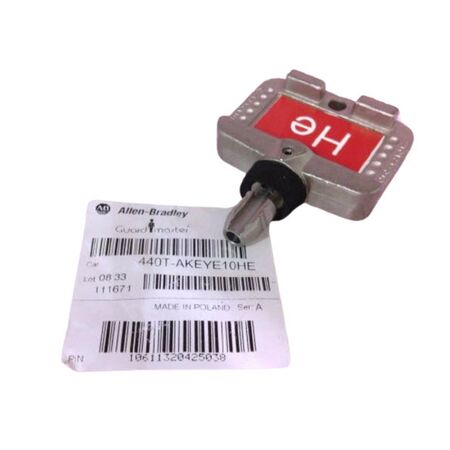 Allen-Bradley 440TAKEYE10HE Trapped Key Interlock Red Standard Key