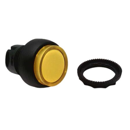Allen-Bradley 800FPLE5 Yellow Illuminated Momentary Push Button