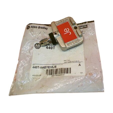 Allen-Bradley 440TAKEYE10JE Trapped Key Interlock Red Standard Key