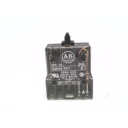 Allen-Bradley 800MXD1 Contact Block 10 Amp 300 VAC