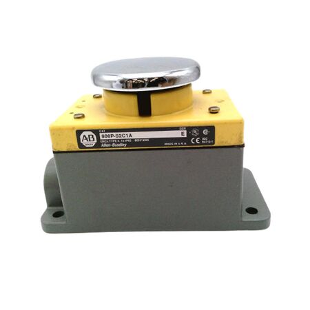 Allen-Bradley 800PS2C1A Palm Operated Push Button Surface Mount