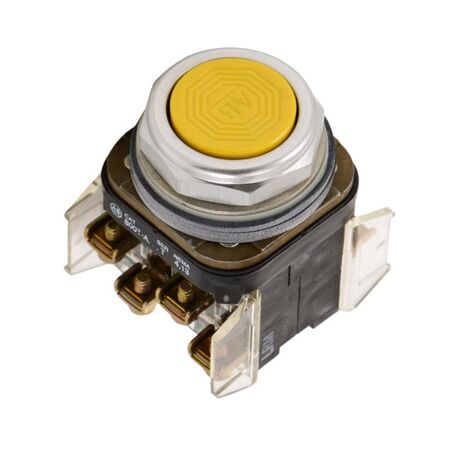 Allen-Bradley 800TA9B Momentary Push Button Yellow Flush Head