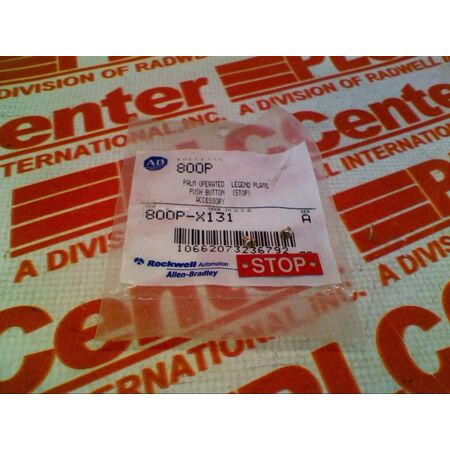 Allen-Bradley 800PX131 Legend Plate for Push Button Stop Marking