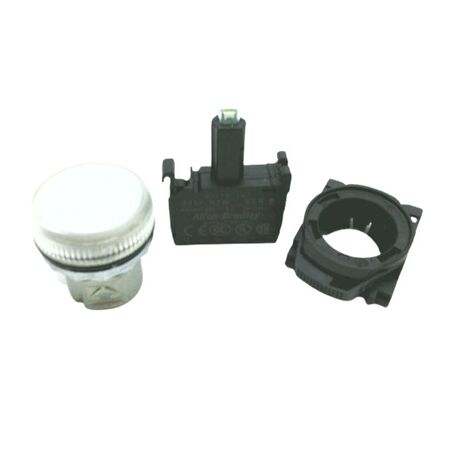 Allen-Bradley 800FMP7MN7W Illuminated Round Metal Pilot Light Operator