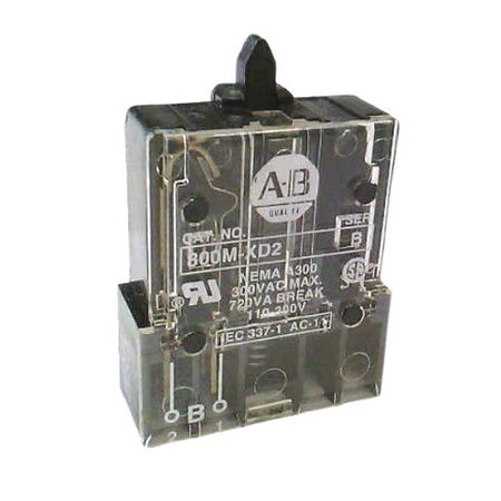 Allen-Bradley 800MXD2 Push Button Contact Block