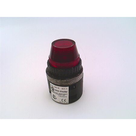 Allen-Bradley 800L30C10R Red Incandescent Pilot Indicator Light 30.5mm 120V AC