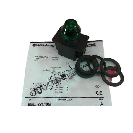 Allen-Bradley 800L22L10G Green LED Indicator 120V AC
