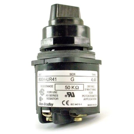 Allen-Bradley 800HUR41 Potentiometer 50 Kilohms Resistive Element