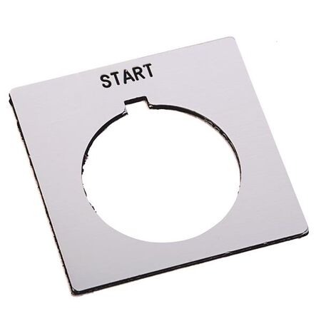 Allen-Bradley 800HW523 Legend Plate 30mm Push Button Run White