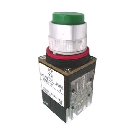 Allen-Bradley 800MRB1 Momentary Pushbutton Green Extended Head