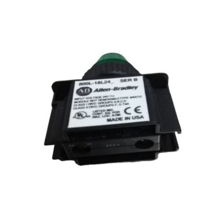 Allen-Bradley 800L18L24G Green LED Pilot Indicator Light 24V AC/DC