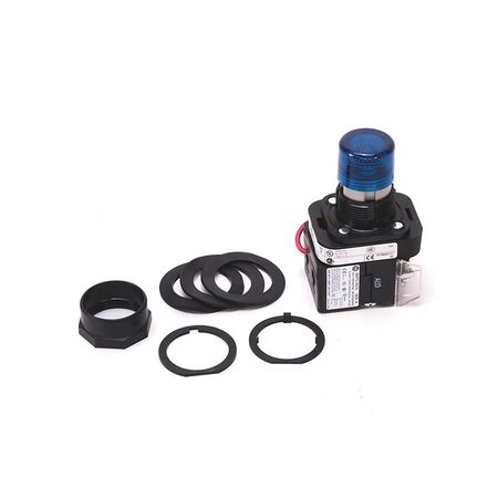 Allen-Bradley 800HQRTH2B 30mm Blue LED Pushbutton Pilot Light