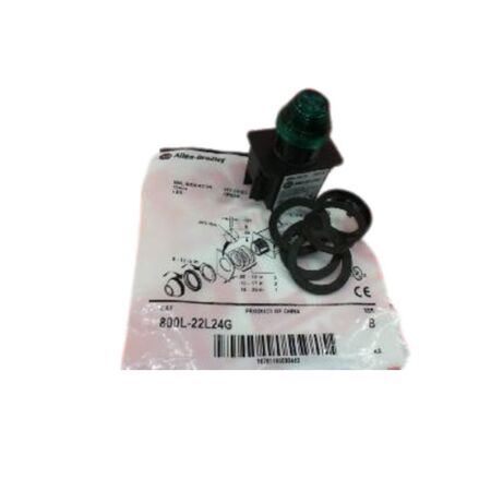 Allen-Bradley 800L22L24G Green LED Pilot Indicator Light 22.5mm 24V AC/DC