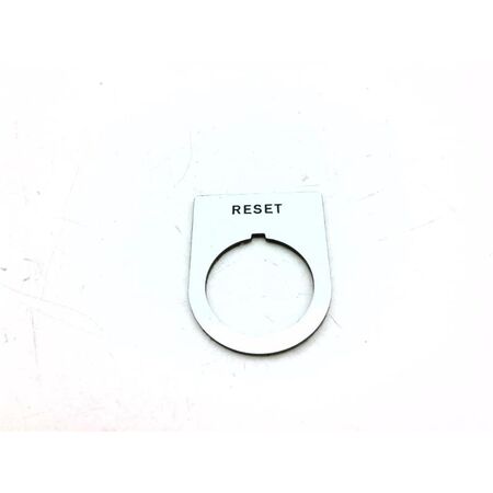 Allen-Bradley 22mm Aluminum Legend Plate with Black Text