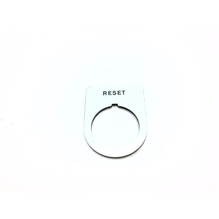 Allen-Bradley 22mm Aluminum Legend Plate with Black Text