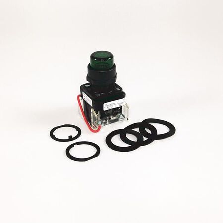 Allen-Bradley 800HCQRTH2G 30mm Green LED Push Button Pilot Light