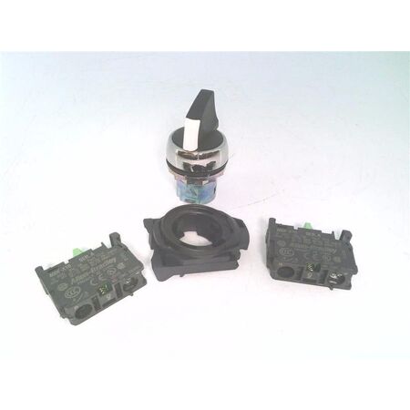 Allen-Bradley 800FMSM32PX20 Illuminated Round Metal Selector Switch