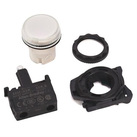 Allen-Bradley 800FMP3MN5G Illuminated Round Metal Pilot Light Operator