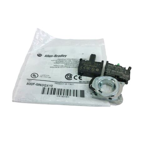 Allen-Bradley 800FMN3GX10 Power Module with Contact Blocks and Latch