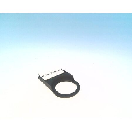 Allen-Bradley Legend Plate 800F12WE286 Auto-Manual White with Black Text