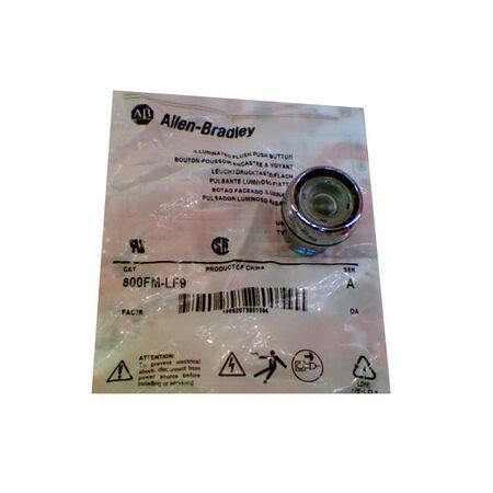 Allen-Bradley 800FMLF9 Illuminated Momentary Push Button