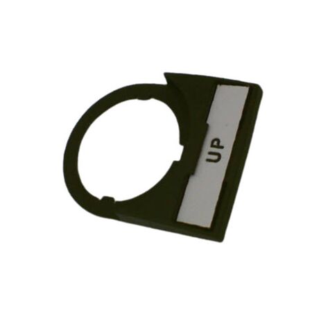 Allen-Bradley Legend Plate 30x40mm White with Black Legend Text