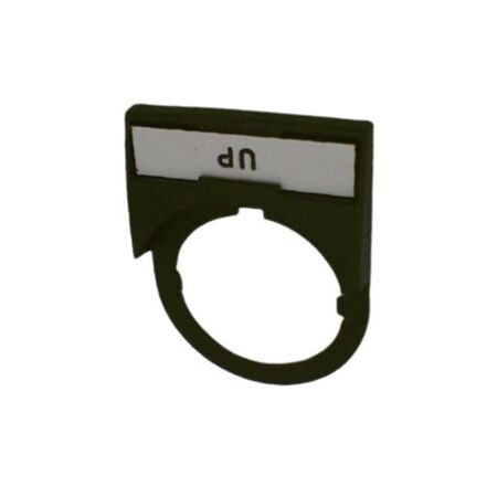 Allen-Bradley Legend Plate 30x40mm White with Black Legend Text