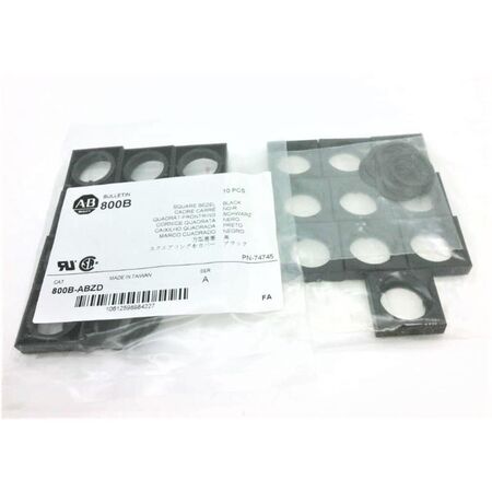 Allen-Bradley 800BABZD Large Square Bezel 16mm Push-Button