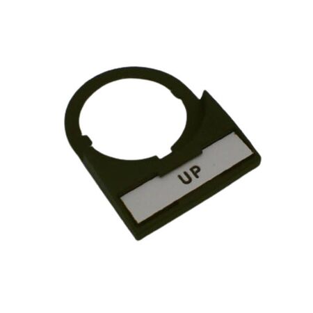 Allen-Bradley Legend Plate 30x40mm White with Black Legend Text