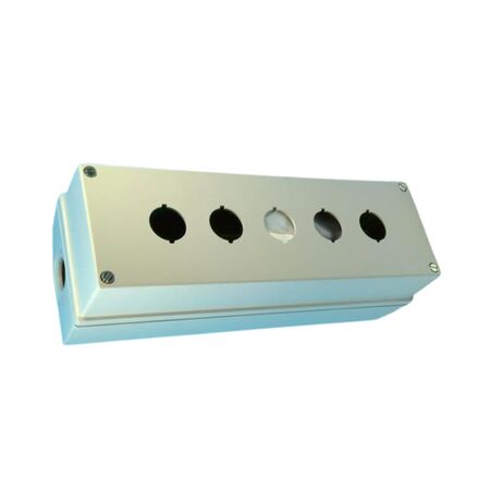 Allen-Bradley 800F5MM Die Cast Metal Enclosure with 5 Holes