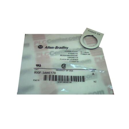 Allen-Bradley 800F34WE178 Legend Plate Accessory