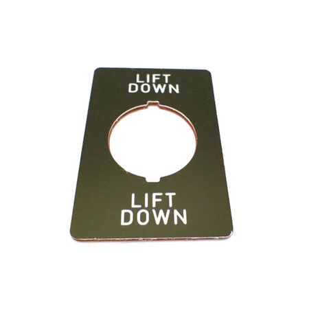 Allen-Bradley Legend Plate for Pushbutton 36x52mm