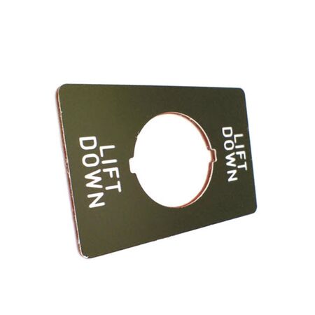 Allen-Bradley Legend Plate for Pushbutton 36x52mm