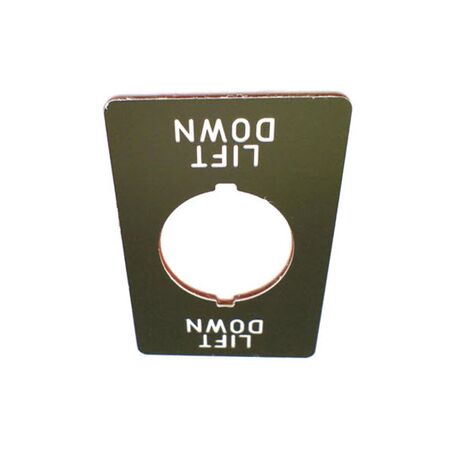 Allen-Bradley Legend Plate for Pushbutton 36x52mm