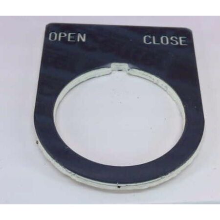 Allen-Bradley Legend Plate 30x40mm Black with White Legend Text