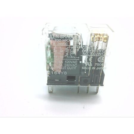 Allen-Bradley 700HKX2Z244 Slim Line Relay with LED Pilot Light