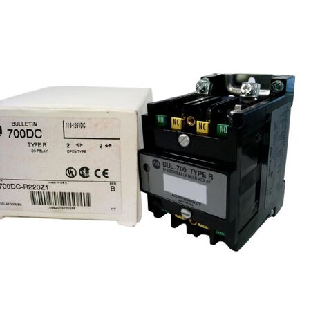 Allen-Bradley 700DCR220Z1 Industrial Sealed Switch Relay