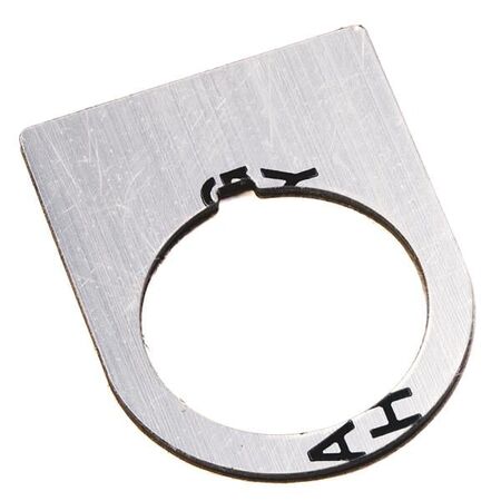 Allen-Bradley Legend Plate 30x40mm On-Off Aluminium
