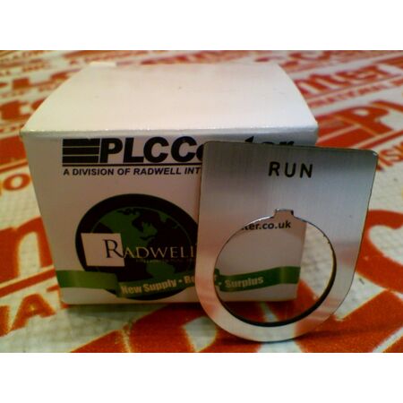 Allen-Bradley Legend Plate 30x40mm with Black Legend Text