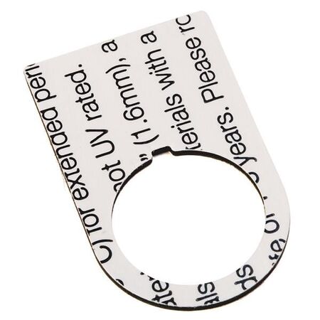 Allen-Bradley Legend Plate 30x40mm On-Off Aluminium