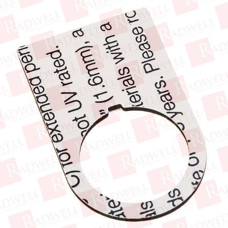 Allen-Bradley Legend Plate 30x40mm with Black Legend Text