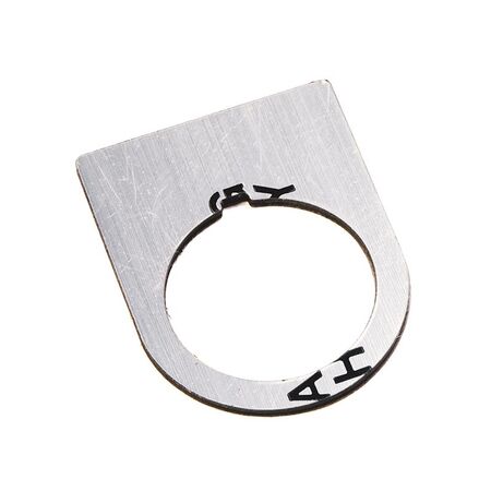 Allen-Bradley Legend Plate 30x40mm Aluminum with Black Legend Text