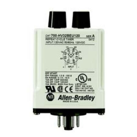 Allen-Bradley 700HV32BBA2 Timing Relay Repeat Cycle DPDT 10A