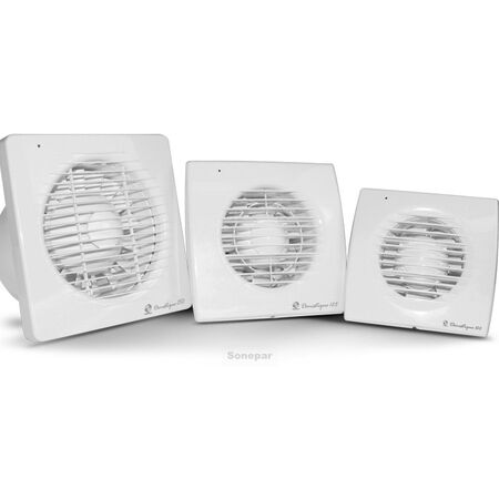 Plastic Fixed Louvre Grille 100mm Dia | High Performance | Flywire Included | Flush Mounted | by Fantech