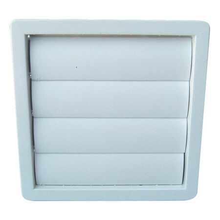 External Grille Gravity Louvre 150mm | UV Resistant PVC | Automatic Closure | Pack of 10 | by Fantech