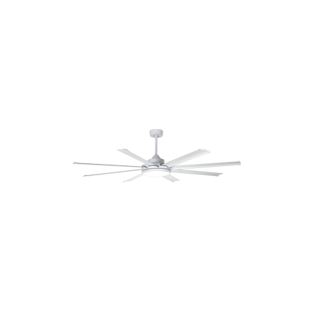 Atmos DC Ceiling Fan Kit with LED | 92 Inch Diameter | Energy-Efficient DC Motor | White Finish | @Each by Fantech